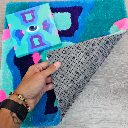 Effervescent Art Shop Collab Eye Painting + Rug Set