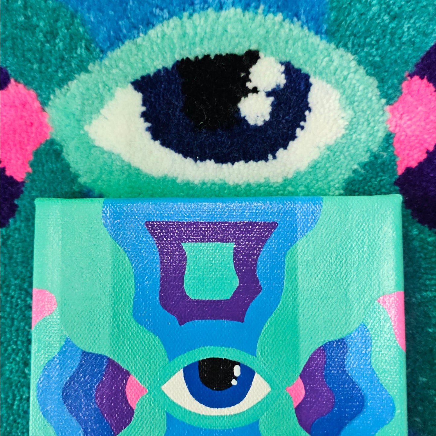 Effervescent Art Shop Collab Eye Painting + Rug Set