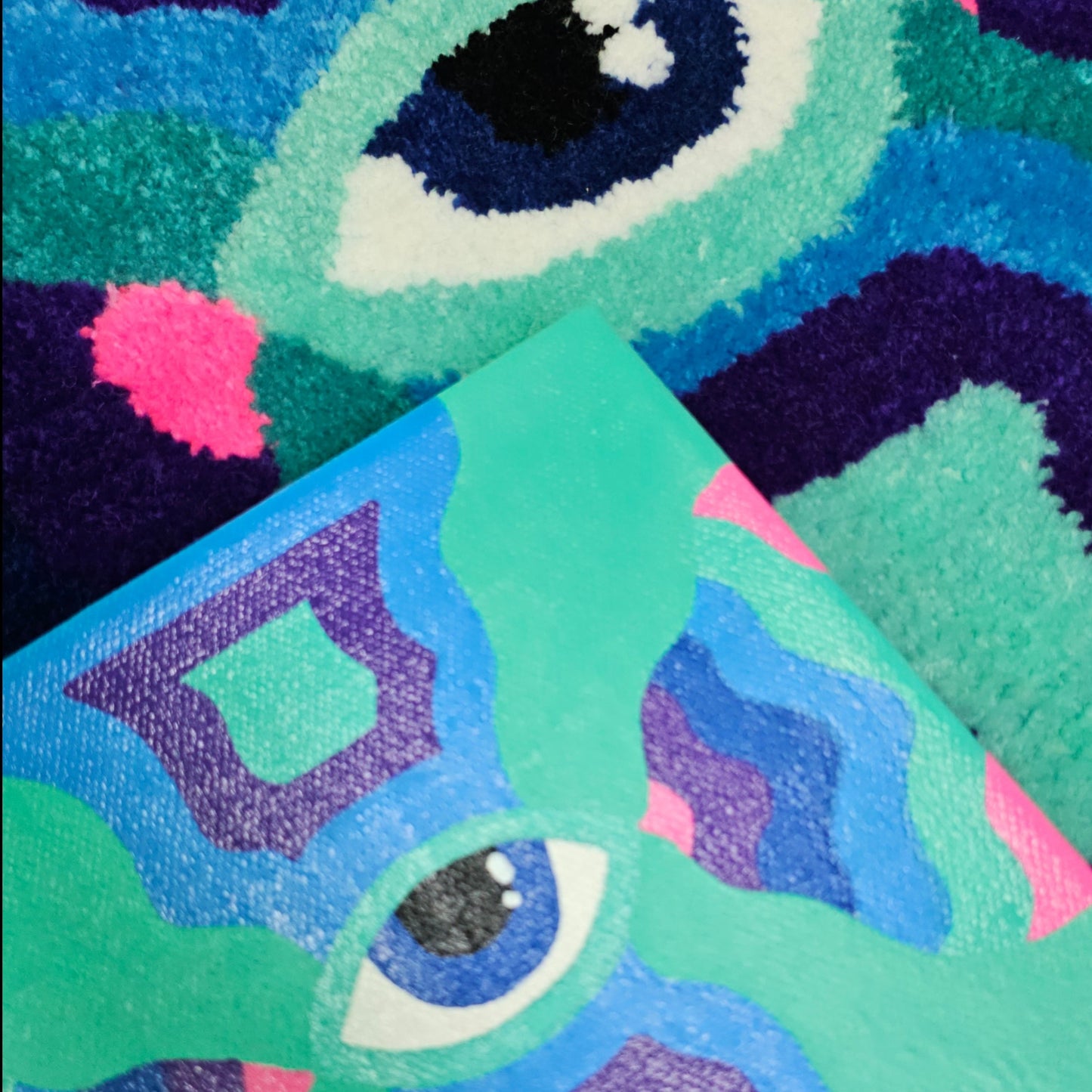 Effervescent Art Shop Collab Eye Painting + Rug Set