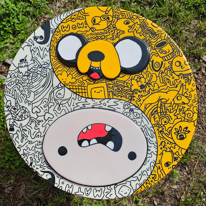 "It's Yin-Yang Time!" - Epoxy Coated - Wood Cutout Pop Art