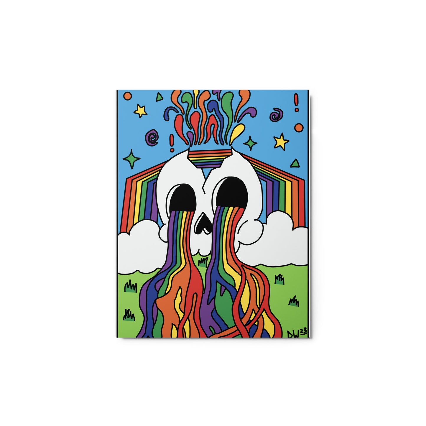 Rainbow Tears Metal Print