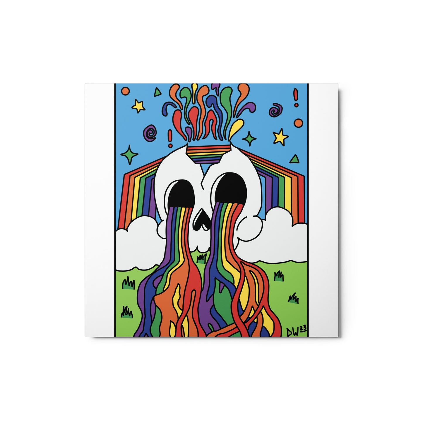 Rainbow Tears Metal Print