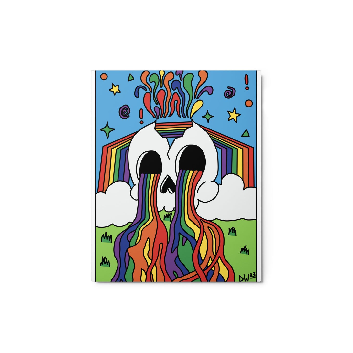 Rainbow Tears Metal Print