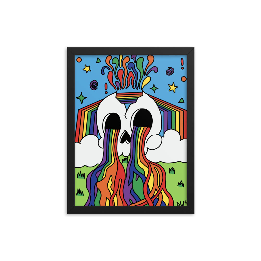 Rainbow Tears Framed Poster Print