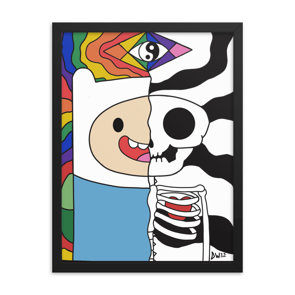 Psychedelic Time! Framed Print