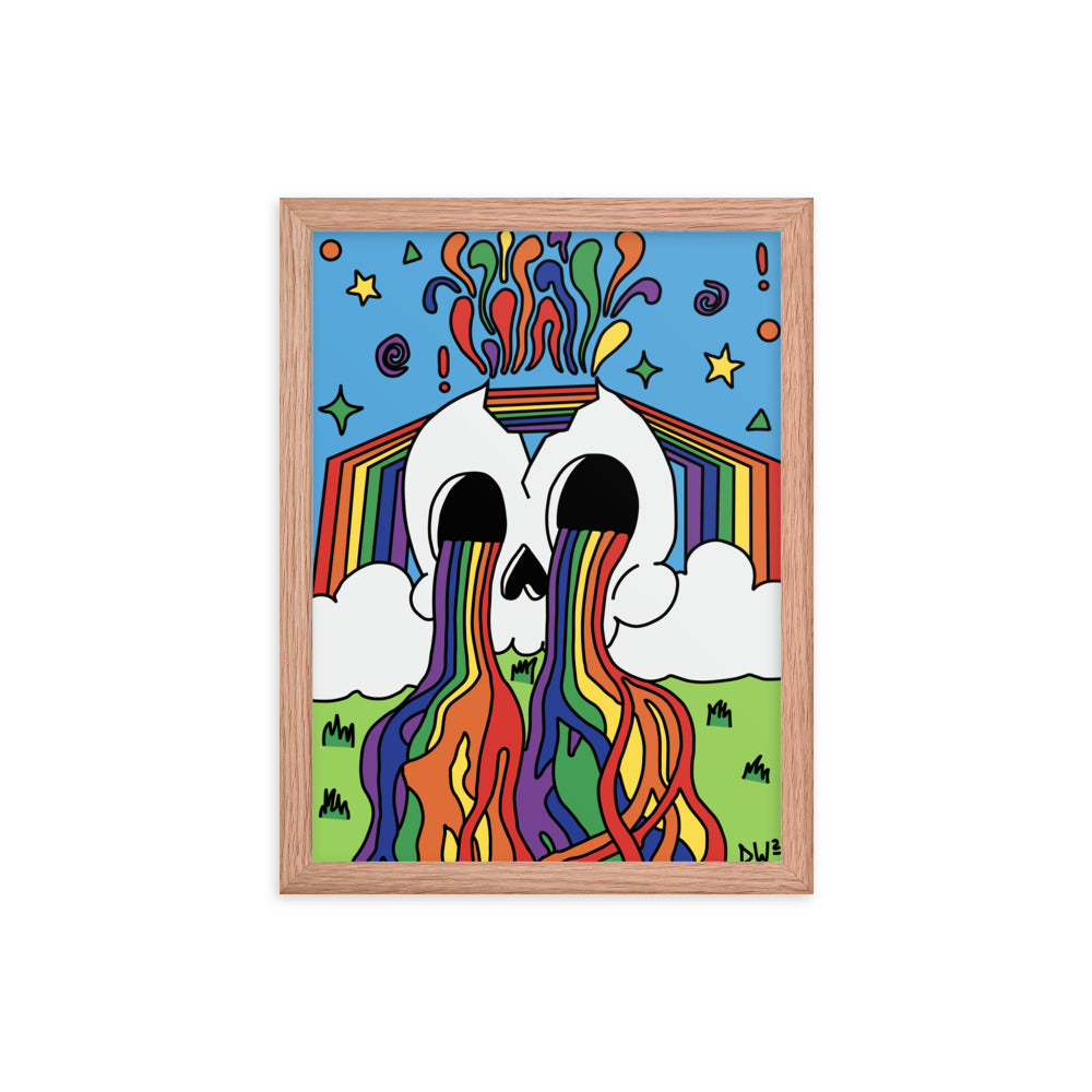 Rainbow Tears Framed Poster Print