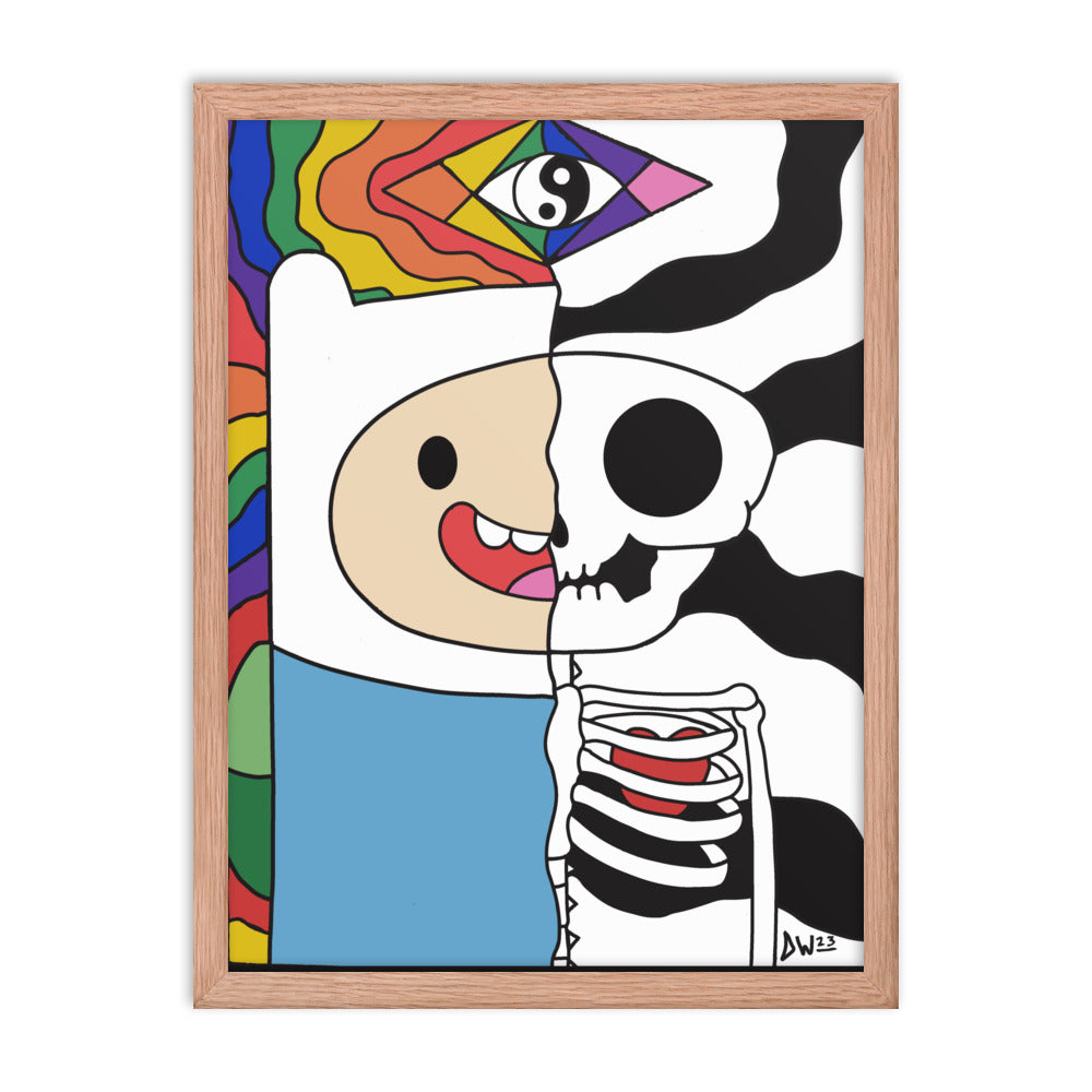 Psychedelic Time! Framed Print