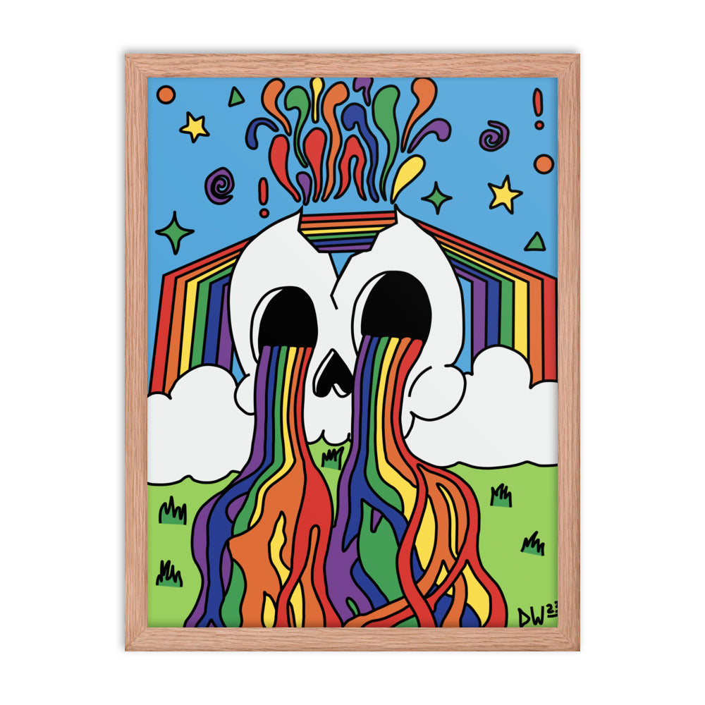 Rainbow Tears Framed Poster Print