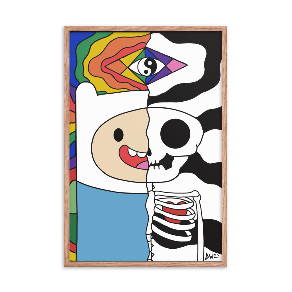 Psychedelic Time! Framed Print