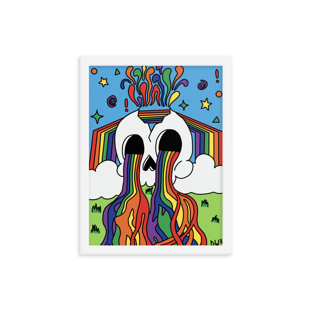 Rainbow Tears Framed Poster Print