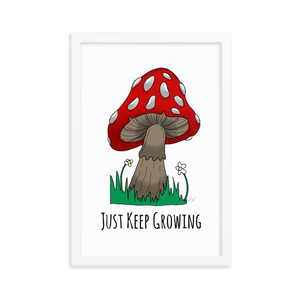 Just Keep Growing Framed Print