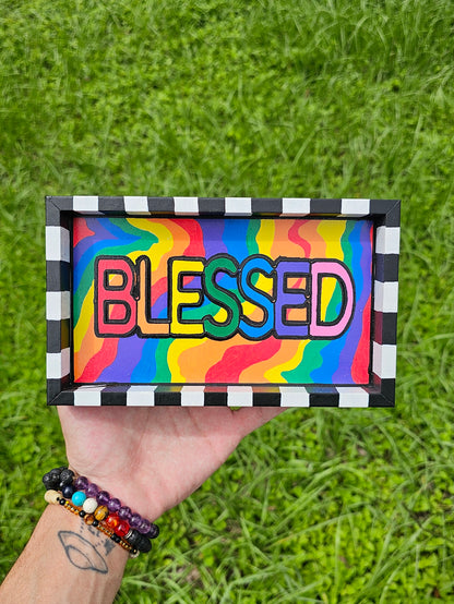 "Stay Blessed" Upcycled Wall Art