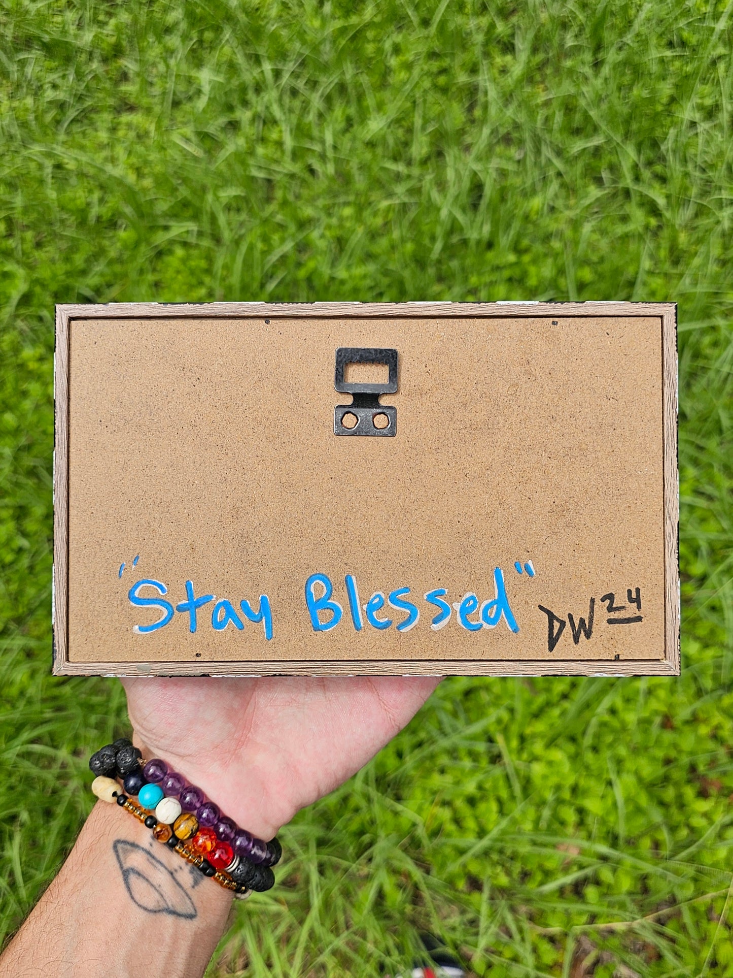 "Stay Blessed" Upcycled Wall Art