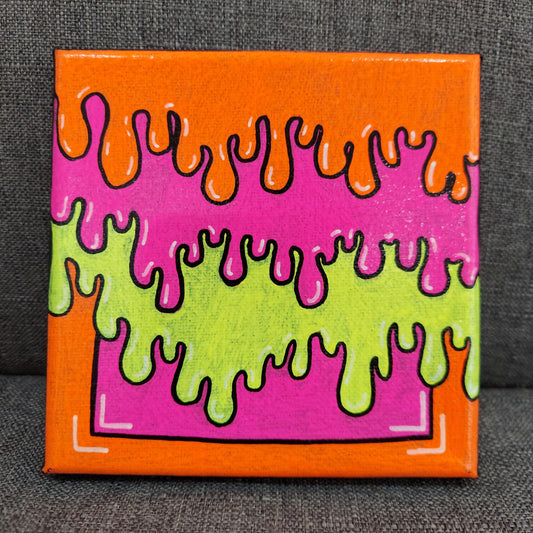 "Ultraviolet Drip" UV Reactive Canvas